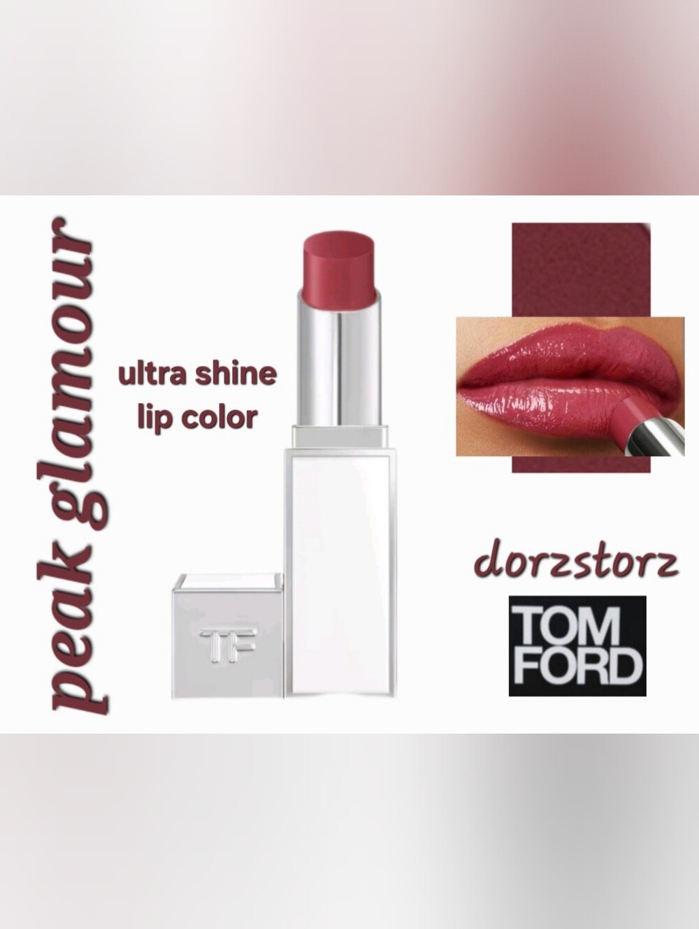 TOM FORD Ultra Shine Lip Colour • PEAK GLAMOUOR• 0.11 oz • New in box